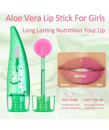 Buy Aloe Vera Color Changing Lip Balm | Tinted Lipstick & Mood Lip Tint for Women - Hydrating & Fun - Buy Online on GoSupps.com