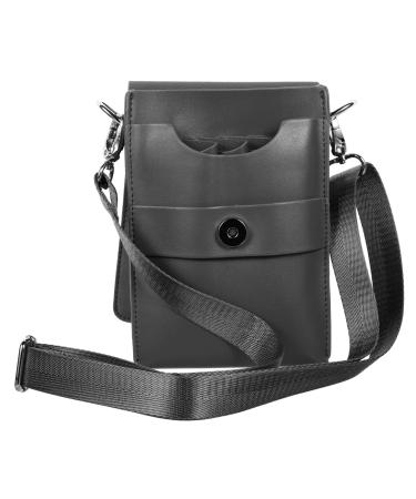 Minkissy 2st scissors belt bag shoulder bag hairdressing tool holder shear bag belt hair salon shear bag hairdressing bag pocket pet storage bag high quality leather 21x13cmx2pcs graux2st