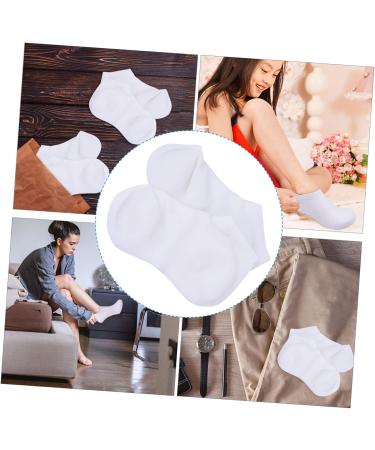 NUSITOU Anti Dry Sock 1 Pair Protective Socks Gel Socks Cotton Glove Moisturizing Socks for Breathable Socks Silicone Socks for Women Dry Feet Cracked Sebs Sole of Foot Women's Aloe White 21X13cm - Buy Online on GoSupps.com