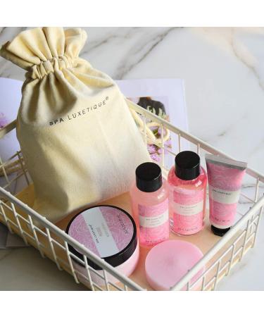 Spa Luxetique Rose Spa Gift Set for Women - Relaxing Home Spa Kit with Body Lotion, Shower Gel, Bubble Bath, and Hand Cream - Perfect Spa Gifts for Women - Buy Online on GoSupps.com