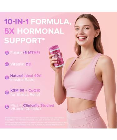 TIMORA Women's Wellness & Immune Support Duo Pack: 40:1 Myo & D-Chiro Inositol with KSM-66 Ashwagandha & CoQ10 (90 Capsules) + Triple Action Oregano Oil with Black Seed & Coconut Oil (300 Softgels) | - Buy Online on GoSupps.com