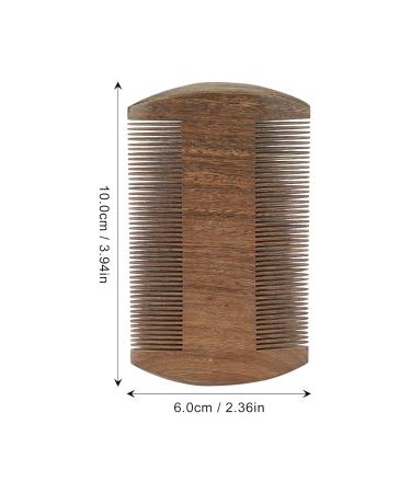 Double Sided Lice Comb - Wide & Fine Teeth for Effective Louse Removal | Wooden Beard & Mustache Comb | Hair Lice Treatment - Buy Online on GoSupps.com