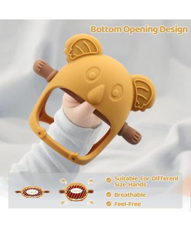 Buy Koala Baby Teether Ring | Silicone Pacifier & Bite Ring Set for 3-Month-Olds | Blue Baby Toys | International Shipping - Buy Online on GoSupps.com