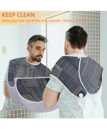 Lines Beard Bib Apron - Ultimate Beard Hair Catcher for Men | Perfect Father's Day & Anniversary Gift | Durable with 2 Suction Cups - Buy Online on GoSupps.com