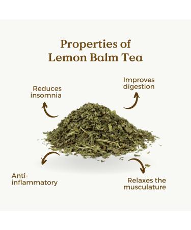 Lemon Balm Tea Organic 100g (50 Cups) | Organic Lemon Balm Leaves Clean and Dried REPLANTEA - Buy Online on GoSupps.com