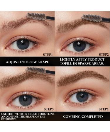 Buy Tinted Thickening Eyebrow Sculpt | Waterproof Transfer-proof | Cruelty-Free Brow Brush (01#TAUPE + Clear) - International Shipping - Buy Online on GoSupps.com