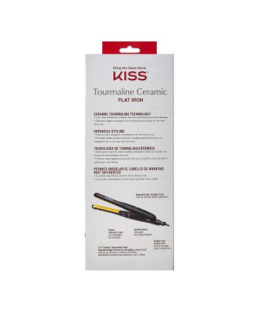 KISS Ceramic Tourmaline Flat Iron 1/2 - Professional Hair Straightener - Buy Online on GoSupps.com
