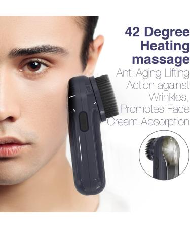 Sonic Facial Cleansing Brush - Rechargeable Waterproof Device for Deep Cleaning & Exfoliating - Gentle Massaging - 2 Brushes Included - White - Buy Online on GoSupps.com