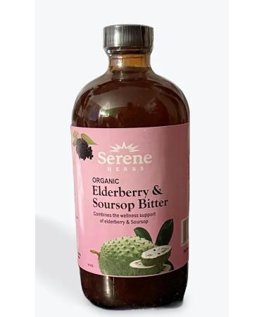 Organic Elderberry & Soursop Bitter Wellness Support 16 oz