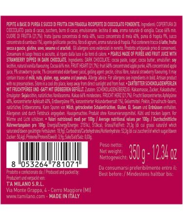 T'a Milano Mix Drag es Strawberries Dipped in 66% Dark Chocolate 350 g - Buy Online on GoSupps.com