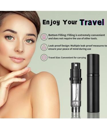 Brarios Perfumed Robber Refillable Travel Perfume Atomizer - 5ml Mini Portable Spray Bottle in Gray | Perfect On-the-Go Fragrance Solution - Buy Online on GoSupps.com