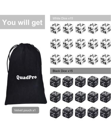 QuadPro 30-Piece Dice Counters Token Set for MTG & CCG Card Games - Buy Online on GoSupps.com