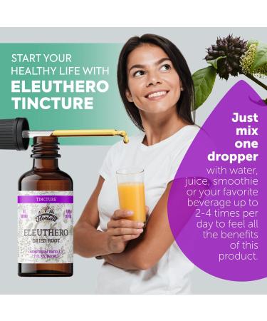Organic Eleuthero Tincture - Siberian Ginseng Extract | FLORIDA HERBS - Buy Online on GoSupps.com