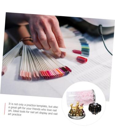 minkissy 8 Sets nail holder nail art tip holder fake nail tip stand manicure practice bracket nail art display rack pedicure stand fingernail display stand Metal practice tools ceramics - Buy Online on GoSupps.com