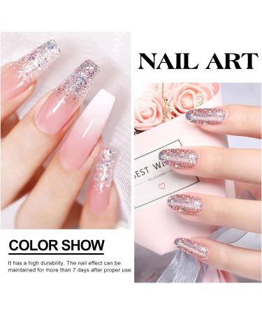 Nail Polish Set - Glitter Nail Varnish Sets - Quick Dry & Long Lasting Pink Nail Polish - Oil-Based Formula Nail Polish Gift Set - No Need Cure Nail Paint for DIY Nail Art - Buy Online on GoSupps.com