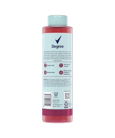 DEGREE Maximum Recovery Body Wash and Soak 22 oz - Post-Workout Skincare Routine with Tart Cherry, Epsom Salt, and Electrolytes - Buy Online on GoSupps.com
