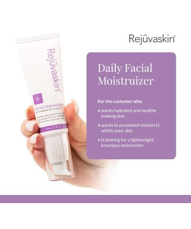 Rejuvaskin Facial Moisturizer with ReVita-D Complex | Hydrating Anti-Aging Skincare for All Skin Types - International Shipping Available - Buy Online on GoSupps.com