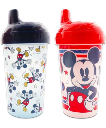 Disney Mickey Mouse Kids Sippy Cup Set - 2 Spill-Proof Insulated Cups with Stickers & Tattoos | Disney Sippy Cups - Buy Online on GoSupps.com