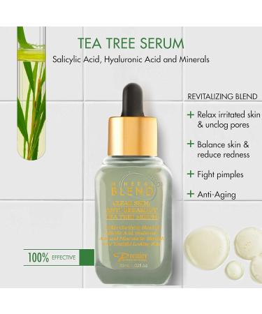Clear Skin Anti-Breakout Tea Tree Serum with Vitamin C & Salicylic Acid - Blemish-Free Youthful Skin | 1.02 Fl. Oz - Buy Online on GoSupps.com