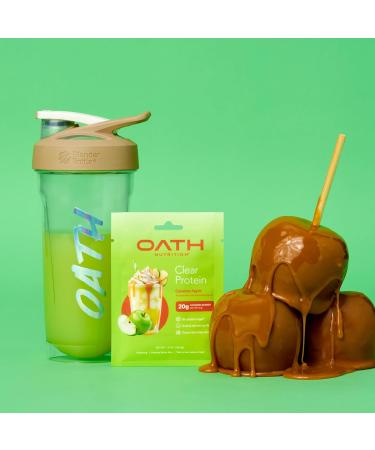 Oath Nutrition Clear Whey Isolate Protein Powder Caramel Apple 20g Complete Protein per Serving No Added Sugar Grass-Fed Single Serving (6 Count) - Buy Online on GoSupps.com