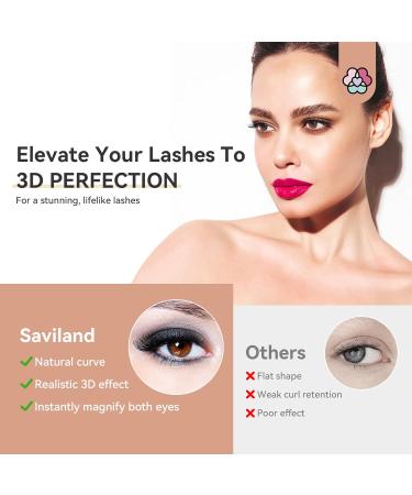 Saviland False Eyelashes Natural for Makeup Artist: 18mm 21mm 3D Faux Mink 15 Pairs Fox Cat Eye Lashes Natural Look with Rhinestones 3 Styles Wispy Fluffy Strip Lightweight Extension Fake Eyelashes - Buy Online on GoSupps.com