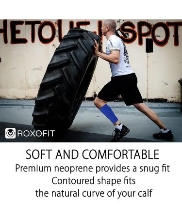Calf Brace for Torn Muscle & Shin Splint Relief - Compression Sleeve for Leg Injury - Neoprene Wrap for Men and Women - Buy Online on GoSupps.com