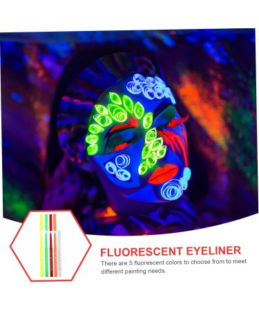 Baluue 10 Pcs Halloween Paint Pen Eye Liner Glow Eyeliner Pencil Women Makeup Tool Stamp Eyeliner Plastic 12.00X0.80X0.80CMx2pcs Assorted Colorx2pcs - Buy Online on GoSupps.com