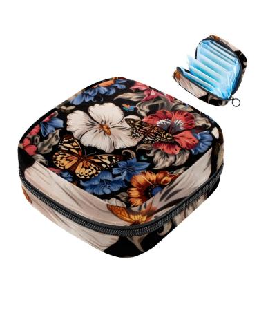 MUOOUM storage bag for women's tape with dolphins portable with zipper for teenagers girls women color 6 4.7x6.6.6 in/12x17x17 cm