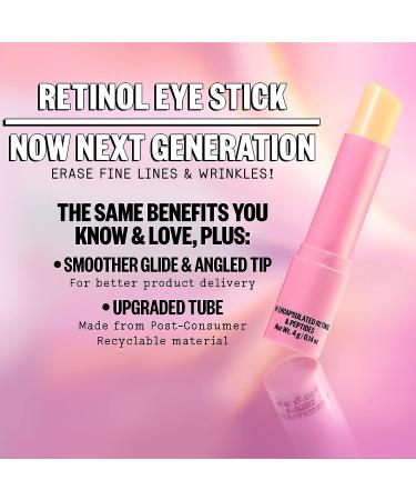 Peace Out Skincare Retinol Eye Stick - Daily Under Eye Serum Balm, Reduces Fine Lines, Wrinkles, Dark Circles - with Peptides and Astaxanthin - 0.14 oz - Buy Online on GoSupps.com