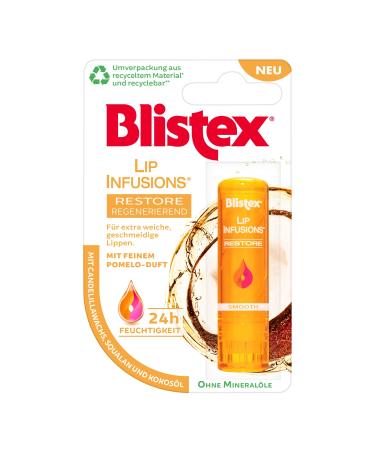 Blistex Lip Infusions Restore | Rich lip care without mineral oils | For a smooth super soft lip feeling | 3.7 g - Buy Online on GoSupps.com