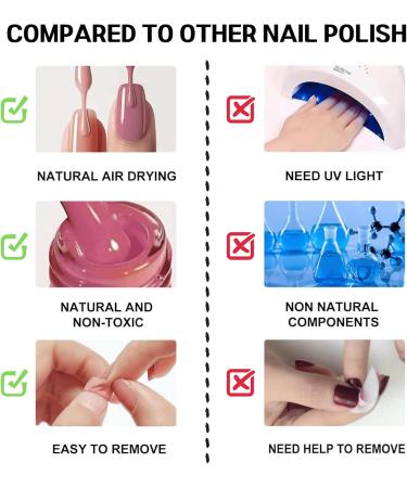 Trendyfave Pink Nail Polish Long Lasting Nail Varnish Pastel Quick Dry Nail Polish Nail Polish Non-Toxic Water Based Formula Nail Polish for DIY Nail Art No Need Baking - Buy Online on GoSupps.com
