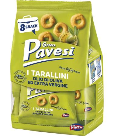 Italian Gourmet E.R. Gran Pavesi Snack Tarallini Olive Oils and Extra Virgin Olive Oil Palm Oil Free - 256g + Italian Gourmet Polpa 400g - Buy Online on GoSupps.com