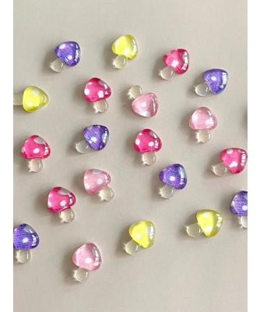 20pcs Mushroom Fruit 3D Nail Art Charms Mushroom Mini Cabochon Nail Art Fruit Decoration DIY Nail Charms Nail DIY Supplies - Buy Online on GoSupps.com