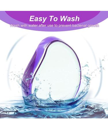 Crystal Hair Remover: Painless Exfoliation & Hair Removal Tool for Arms & Legs - Portable & Reusable (Purple) - Buy Online on GoSupps.com