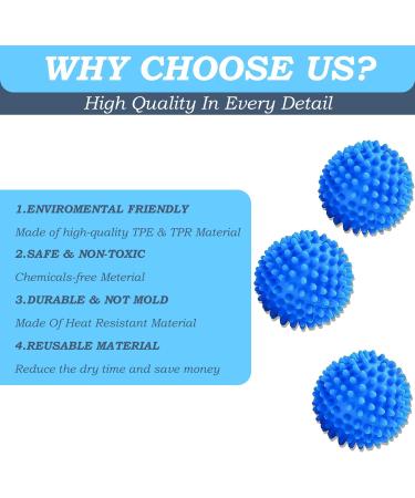 3 Pcs Tumble Dryer Balls Tumble Laundry Balls Dryer Tumble Balls Clean Laundry Balls Tumble Dryer Balls for Laundry Decontamination Laundry Balls for Washing Down Jacket - Buy Online on GoSupps.com