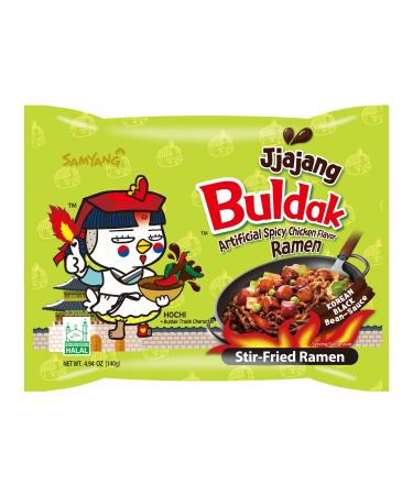 Samyang Buldak Chicken Stir Fried Ramen Jjajang Spicy 4.94 Oz (Pack of 5) - Buy Online on GoSupps.com