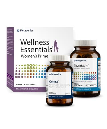 Metagenics Ostera - 60 Tablets PhytoMulti Without Iron - 60 Tablets and Wellness Essentials Women's Prime - 30 Count