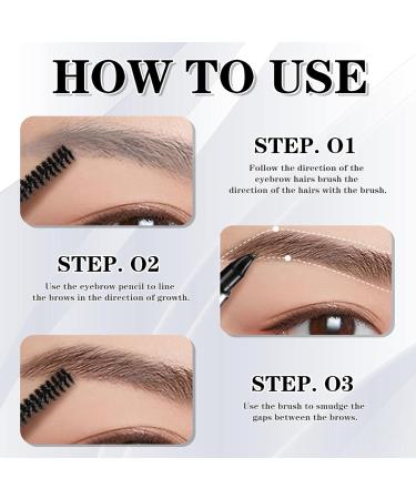  SONGVISON 2024 New 3D Eyebrow Pencil Microblading with 2 Fork Tips Long-Lasting and Waterproof Eyebrow Pencil for Natural-Looking Brows - Buy Online on GoSupps.com