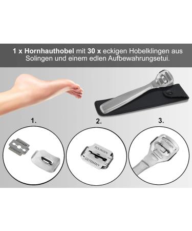 Premium Callus Planer Blades & Remover | Solingen Replacement Blades Set | 30 Blades for Smooth Skin - Buy Online on GoSupps.com