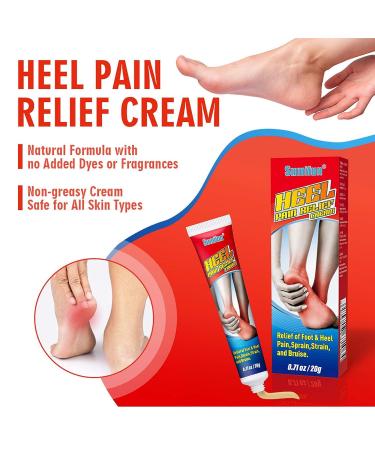 Romoty Heel Pain Relief Cream - 0.7 Fl oz/20g | Joint Toe Heel Spur & Arch Pain Relief - Buy Online on GoSupps.com