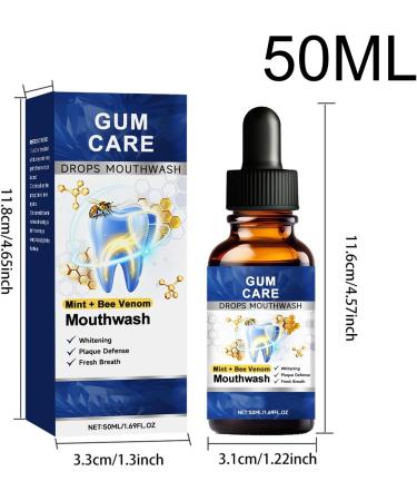 Gum Health Mouthwash Non-Burning Whitening Treatment 50ml - For Adults | Fresh Gum Care for Home and Travel Hygiene - Buy Online on GoSupps.com
