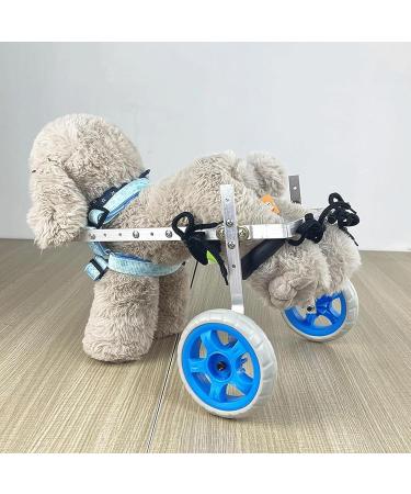 Dog Wheelchair Dog Wheelchair for Back Legs Aluminum Alloy Pet Wheelchair Adjustable Dog Wheelchair Recover Their Mobility Walk Tool Portable X-Small - Buy Online on GoSupps.com