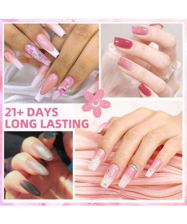 TopDirect Poly Gel Nail Kit - 8 Colors 15ml Poly Gel with Gold & Silver Liner Gel Polish | Builder Gel Nail Kit for Beginners - Includes 100 False Nail Tips and Base Top Coat - Perfect Gift for Women - Buy Online on GoSupps.com