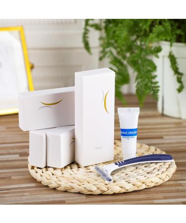 Bulk Hushee Shave Kit - 100 Pack Travel Shaving Cream & Disposable Razors for Hotels Camping & Shelters - Buy Online on GoSupps.com