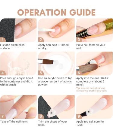 Saviland Acrylic Nail Kit for Beginners - 3 Colors with Nail Drill, Lamp & Tools | DIY Nail Art Set for Women - Buy Online on GoSupps.com