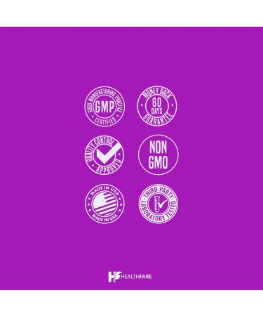 Healthfare Folic Acid 1000mcg | 300 Veg Tablets | Vitamin B9 | Gluten-Free | Non-GMO | Made in USA - Buy Online on GoSupps.com