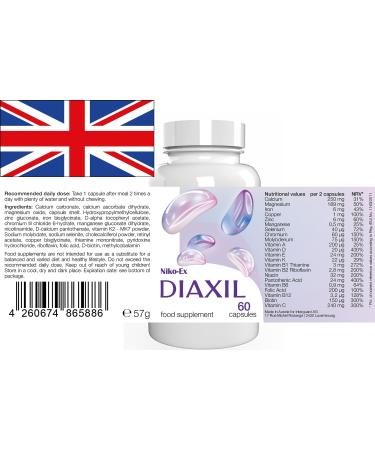  Niko-Ex Diaxil - 300 Capsules (5 x 60 Capsules) Pack of 5 - Buy Online on GoSupps.com