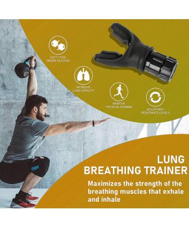 QOOWFEANIG Breathing Exercise Device Lung Capacity Breathing Fitness Exercise Trainer Adjustable Lung Breathing Exerciser Portable Inspiratory Muscle Trainer for Enhancing Performance for Daily Use - Buy Online on GoSupps.com