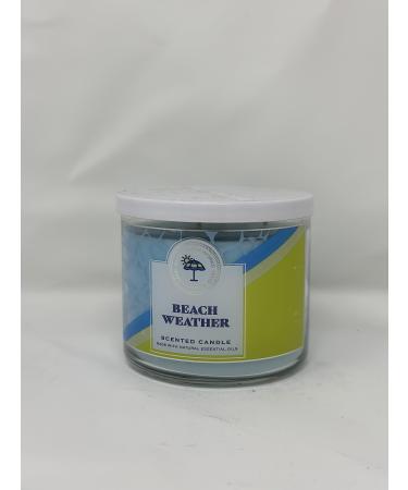 Beach Weather 3-Wick Candle 14.5 oz / 411 g Made with Natural Essential Oil