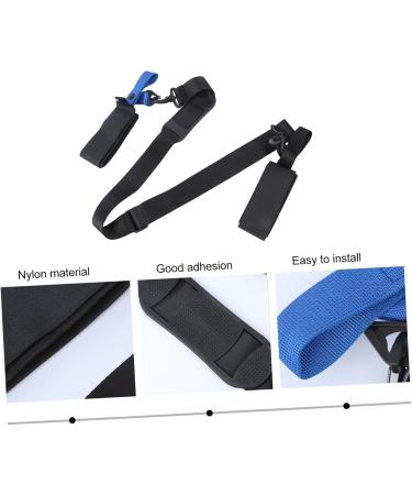 Premium Snowboard Shoulder Strap & Ski Boot Bag | Portable Nylon Ski Equipment Carrier | Adjustable Ski Strap & Pole Holder - Black 30x25x3cm - Buy Online on GoSupps.com